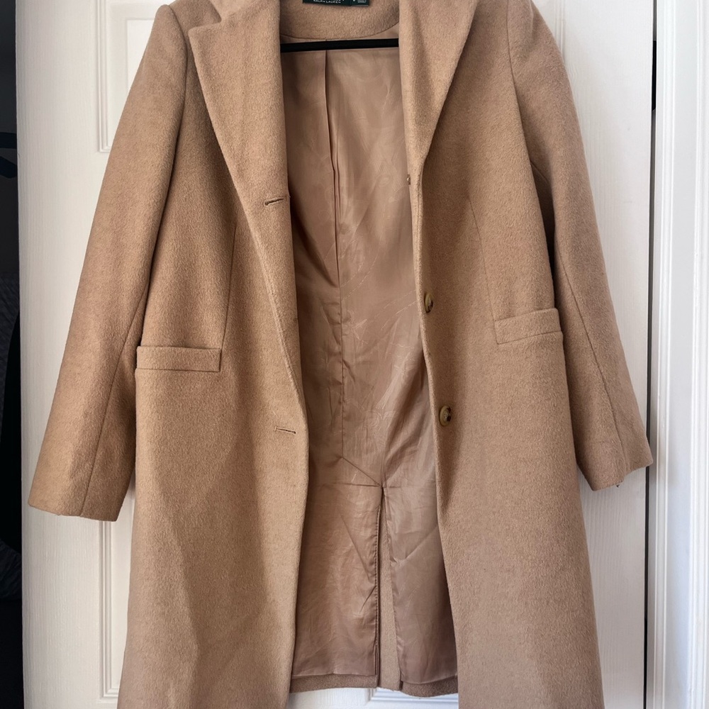 Chic Tan Overcoat